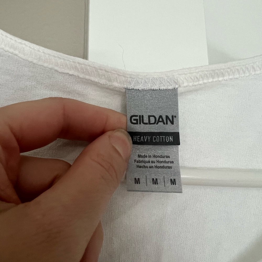 PAWZ Gildan White Fitted Sleeveless Tank Top - Picture 2 of 4